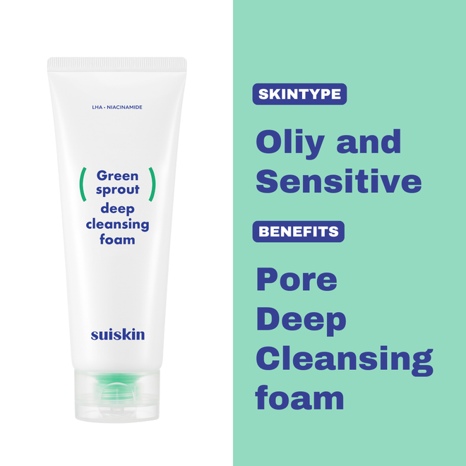[SUISKIN] Green sprout deep cleansing foam