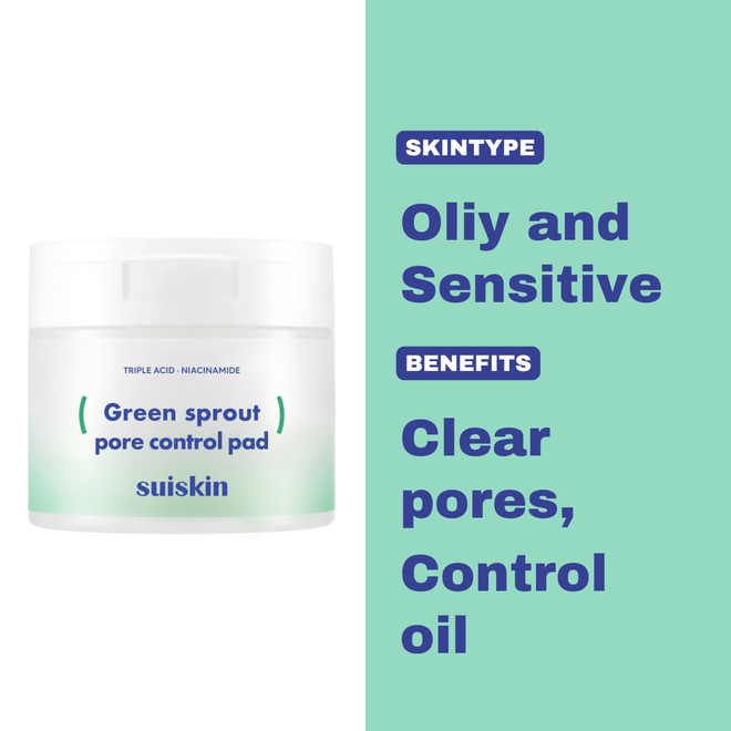[SUISKIN] Green Sprout Pore Control Pad