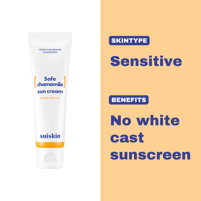 [SUISKIN] Safe (Camomile) Sun Cream SPF 50+ / PA++++
